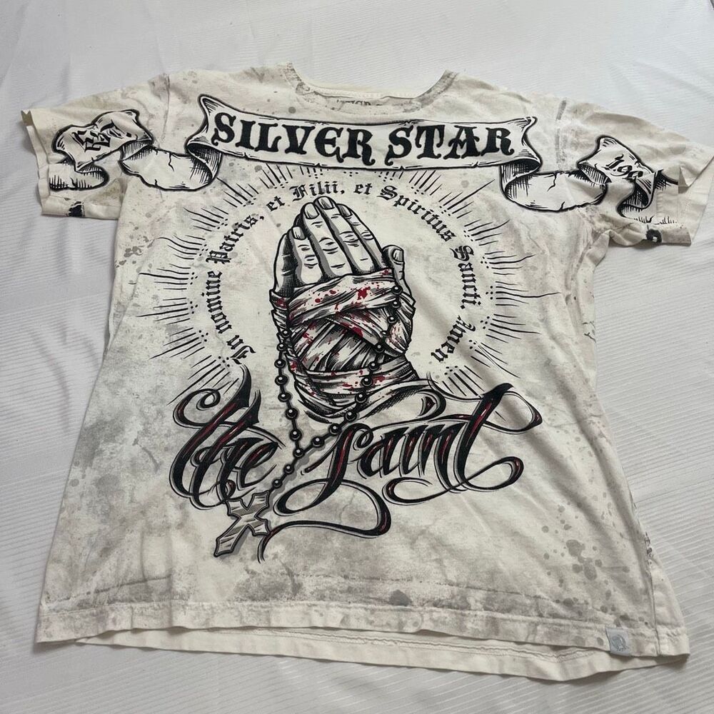 Silver Star Casting Company VTG AOP T-Shirt Size Medium